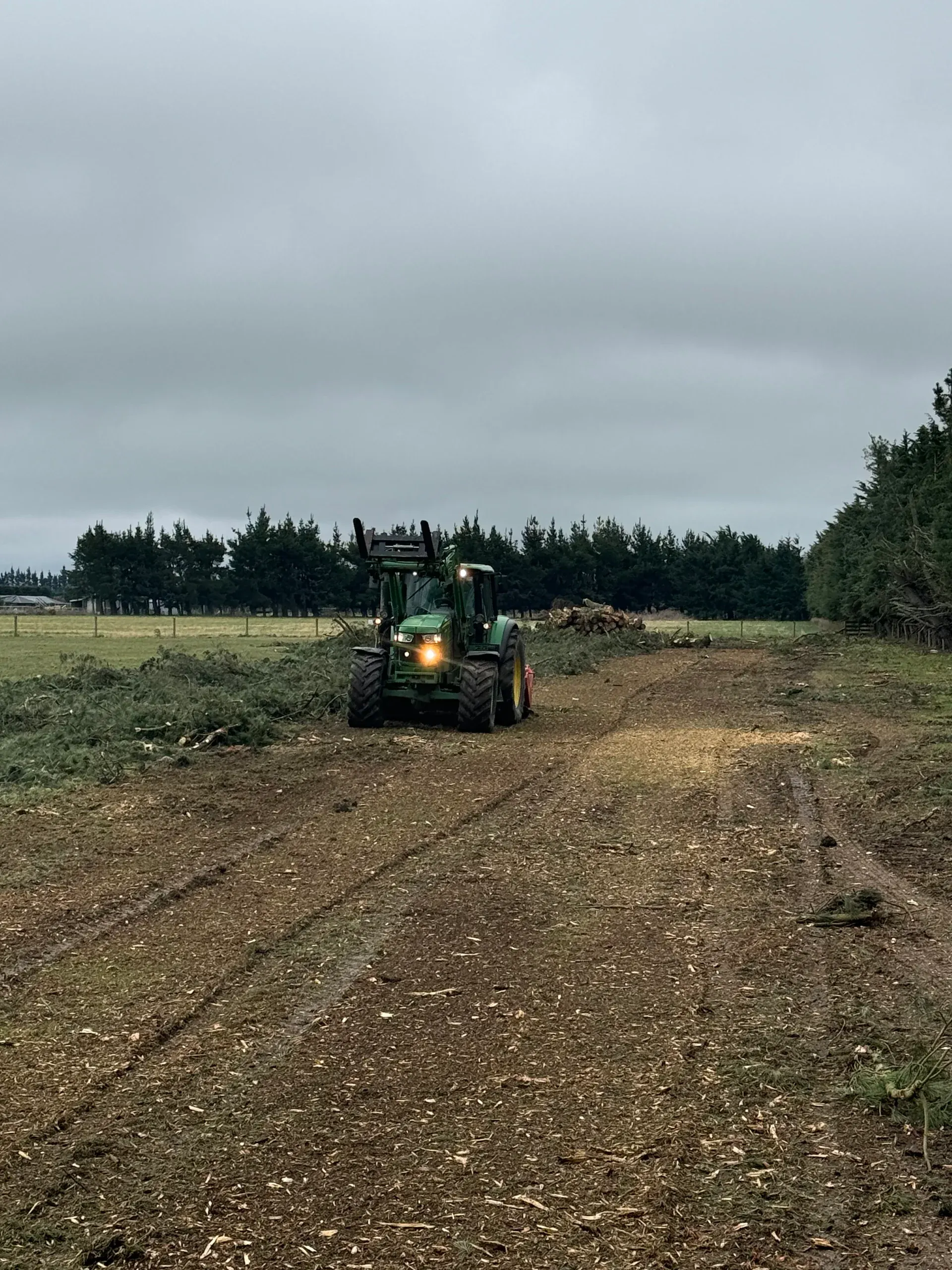 Professional paddock mulching services for Canterbury farms
